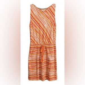 LOFT Vibrant Striped Midi Dress